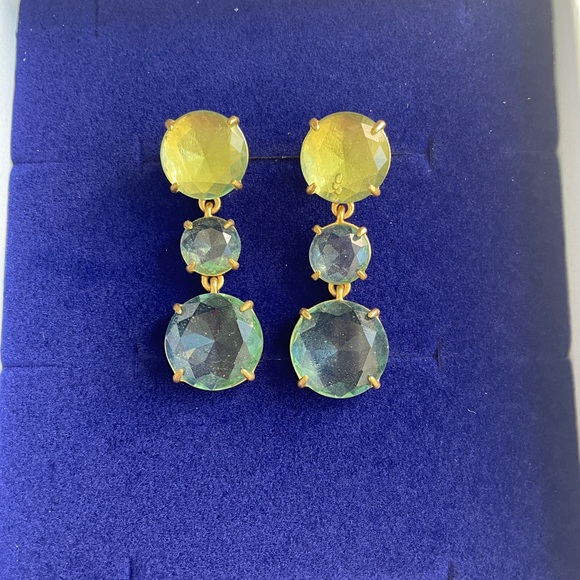 JCrew mint crystal earrings - Picture 2 of 3